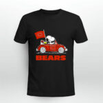 Snoopy And Woodstock Ride The Chicago Bears Car 4 T Shirt
