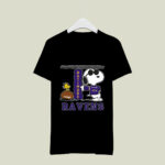 Snoopy Joe Cool And Woodstock The Baltimore Ravens 4 T Shirt