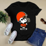 Snoopy Joe Cool To Be The Cleveland Browns 2 T Shirt