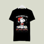 Snoopy On The Naughty List And I Regret Nothing Christmas 3 T Shirt