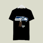 Snoopy Paints The Seattle Seahawks Logo Football 2 T Shirt