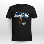 Snoopy Paints The Seattle Seahawks Logo Football 4 T Shirt