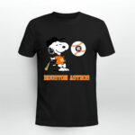 Snoopy With Logo Houston Astros 4 T Shirt