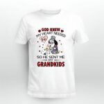 Snoopy Woodstock And Grandma God Knew My Heart Needed So He Sent Me My Grandkid 4 T Shirt