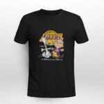 Snoopy and Charlie Brown Los Angeles Lakers 3 T Shirt