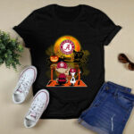 Snoopy and Charlie Brown Pumpkin Alabama Crimson Tide Halloween Moon 4 T Shirt