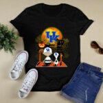 Snoopy and Charlie Brown Pumpkin Kentucky Wildcats Halloween Moon 4 T Shirt