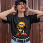 Snoopy and Charlie Brown Pumpkin Seattle Seahawks Halloween Moon 0 T Shirt
