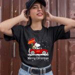 Snoopy and Woodstock drive car Advance auto parts merry christmas 1 T Shirt