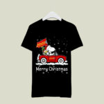 Snoopy and Woodstock drive car Advance auto parts merry christmas 2 T Shirt