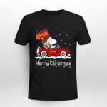 Snoopy and Woodstock drive car Advance auto parts merry christmas 3 T Shirt