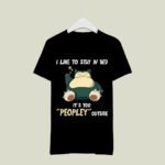 Snorlax Pokemon I Like To Stay In Bed Peopley 2 T Shirt