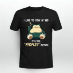 Snorlax Pokemon I Like To Stay In Bed Peopley 3 T Shirt