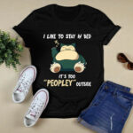 Snorlax Pokemon I Like To Stay In Bed Peopley 4 T Shirt