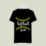 Softball Aunt Ball Auntie Player Funny 942 T Shirt