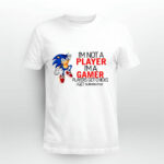 Sonic 2020 Im Not A Player Im A Gamer Players Get Chicks 4 T Shirt