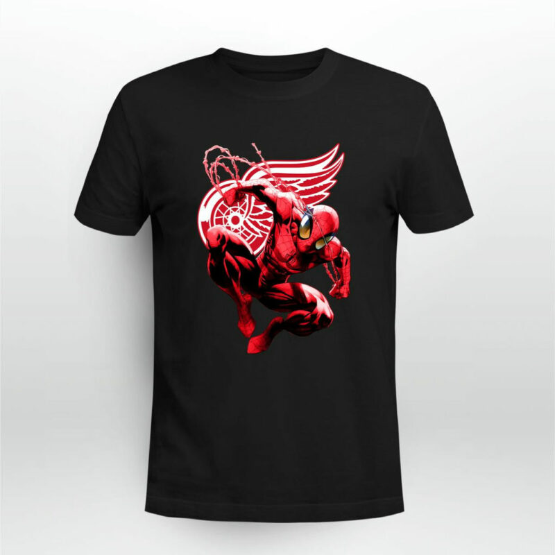 Spiderman Detroit Red Wings 0 T Shirt