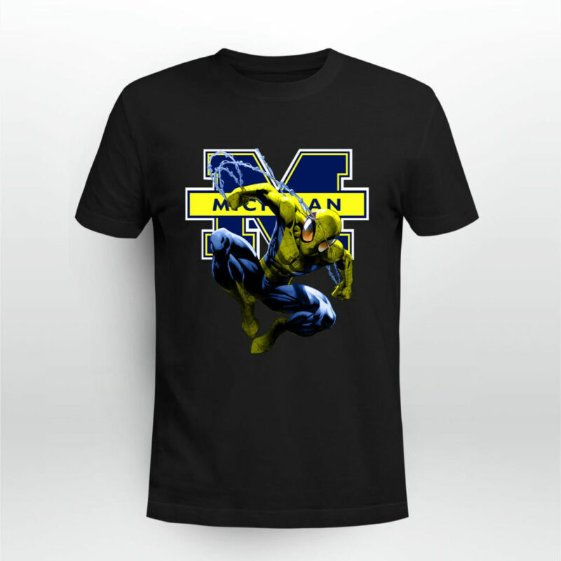 Spiderman Michigan Wolverines 0 T Shirt