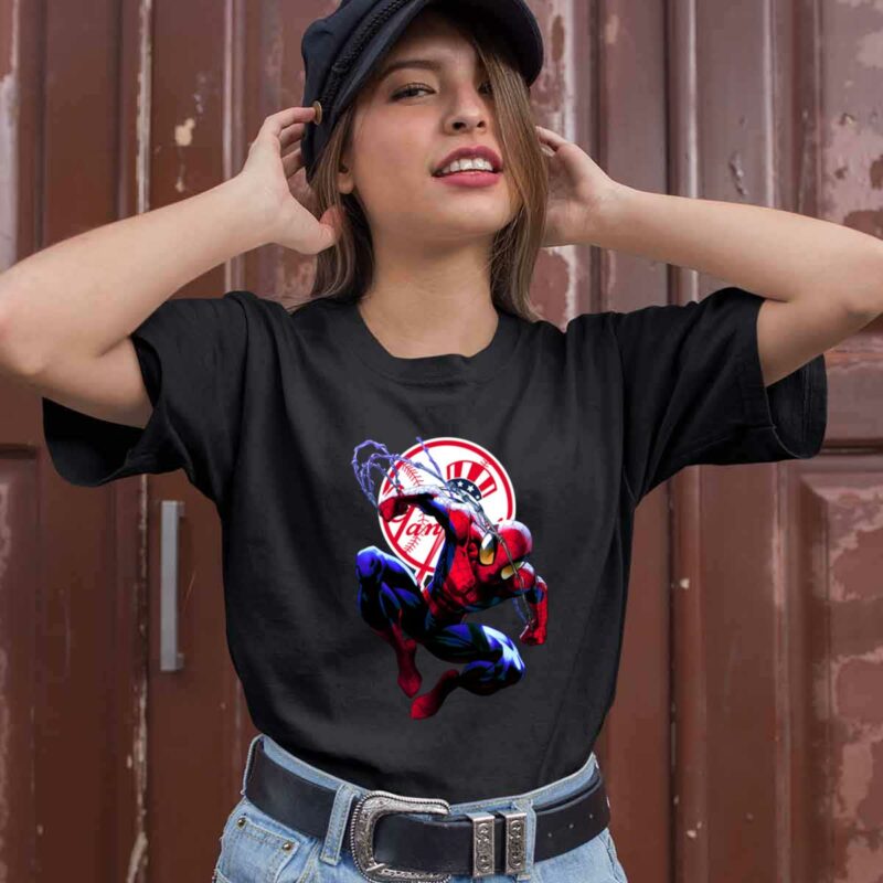 Spiderman New York Yankees 0 T Shirt
