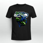 Spiderman Seattle Seahawks 4 T Shirt