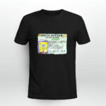 Spongebob Squarepants Driver is License 3 T Shirt