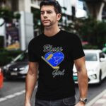 St Louis Blues Girl Heart Hockey 2 T Shirt