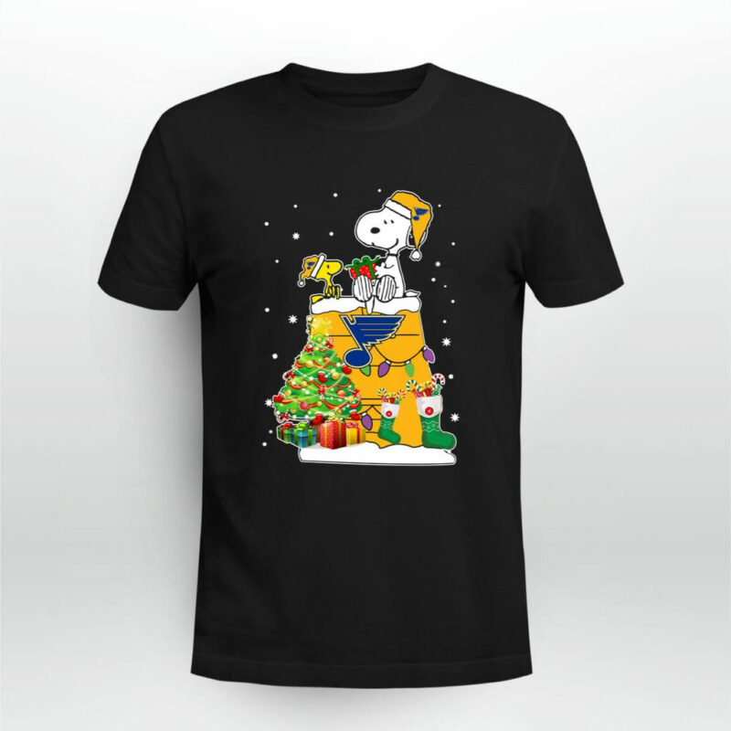 St Louis Blues Snoopy Woodstock Christmas 0 T Shirt