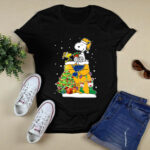 St Louis Blues Snoopy Woodstock Christmas 4 T Shirt