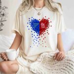 St Louis Blues St Louis Cardinals Heart Logo 3 T Shirt