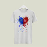 St Louis Blues St Louis Cardinals Heart Logo 5 T Shirt