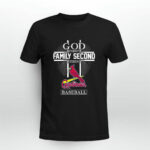 St Louis Cardinals God First Family Second Then Cardinals Baseball 3 T Shirt