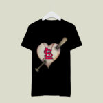St Louis Cardinals Heart Ba 2 T Shirt