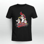 St Louis Cardinals Mickey Donald And Goofy Baseball 3 T Shirt