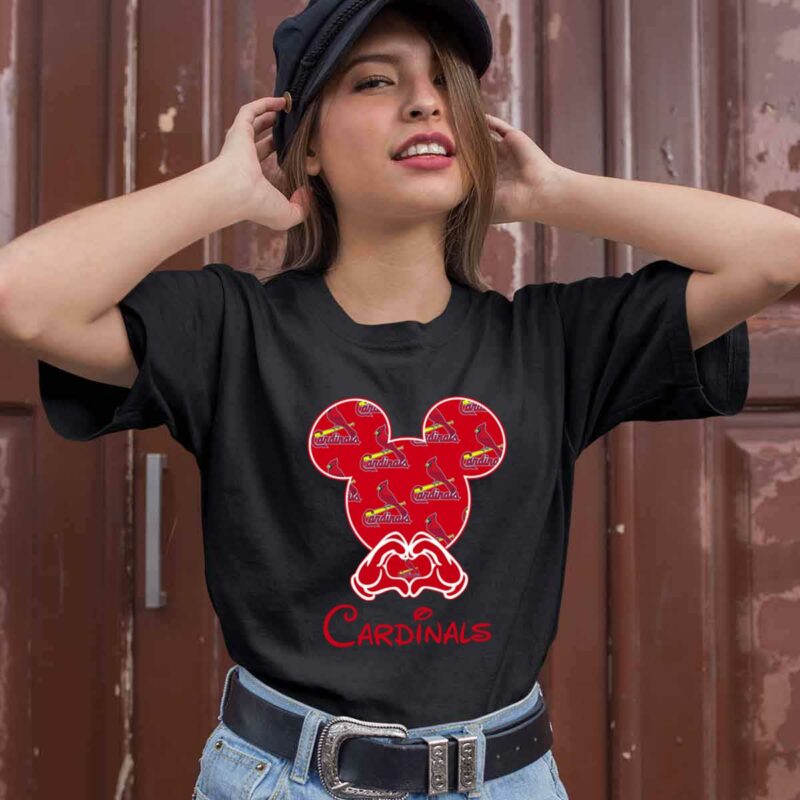 St Louis Cardinals Mickey Mouse Logo 0 T Shirt