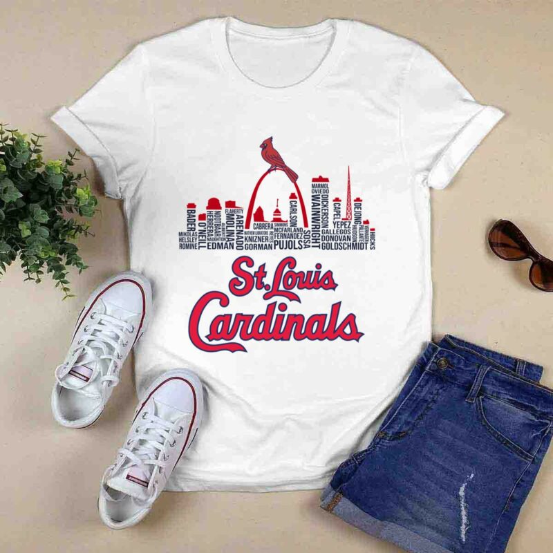 St Louis Cardinals Skyline 0 T Shirt
