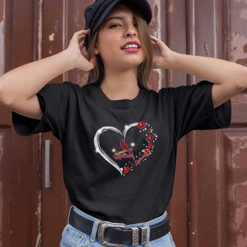 St Louis Cardinals Twinkle Heart 0 T Shirt