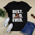 St Louis cardinals best dad ever happy fathers day logo 2 T Shirt