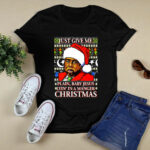 Stanley Hudson Just Give Me Plain Baby Jesus Lyn In A Manger Christmas Ugly 2 T Shirt