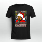 Stanley Hudson Just Give Me Plain Baby Jesus Lyn In A Manger Christmas Ugly 4 T Shirt