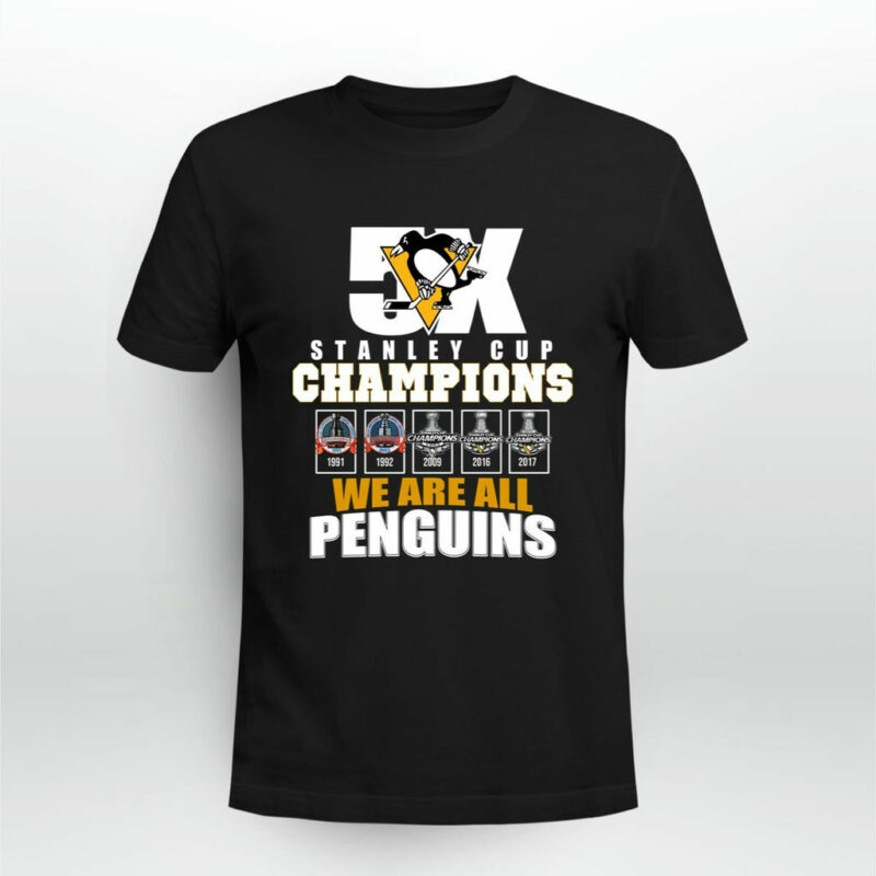 Stanley Cup Champions We Are All Pittsburgh Penguins 0 T Shirt