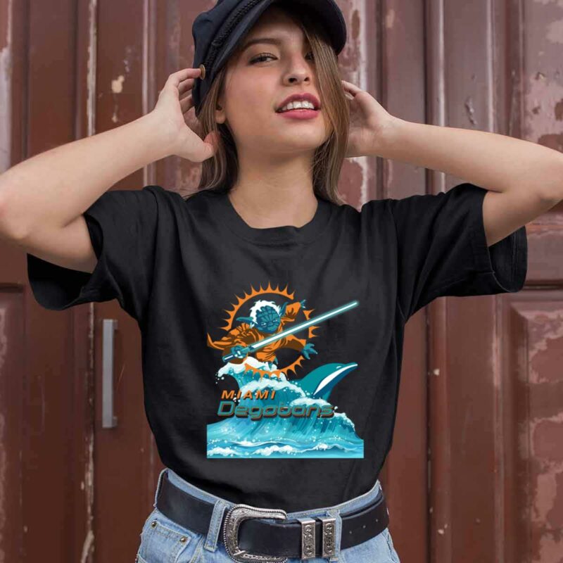 Star Wars Master Yoda Miami Dolphins Degobons 0 T Shirt