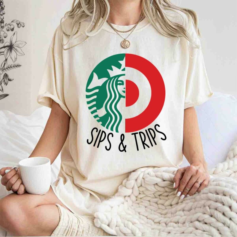 Starbucks Sips And Target Trips 0 T Shirt