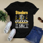 Steelers 91st Anniversary 1933 2024 Joe Greene Jack Lambert Jack Ham Terry Bradshaw 2 T Shirt