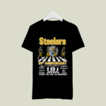 Steelers 91st Anniversary 1933 2024 Joe Greene Jack Lambert Jack Ham Terry Bradshaw 3 T Shirt