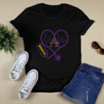 Stethoscope Heart Alcorn State Braves 2 T Shirt