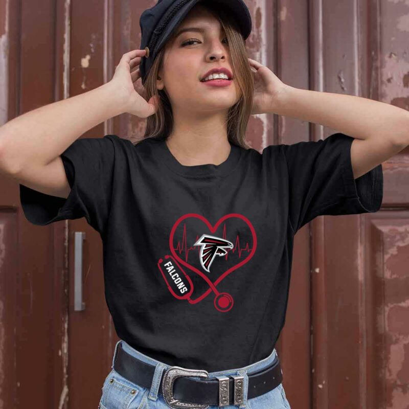 Stethoscope Heart Atlanta Falcons 0 T Shirt