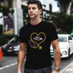 Stethoscope Heart Baltimore Ravens 1 T Shirt