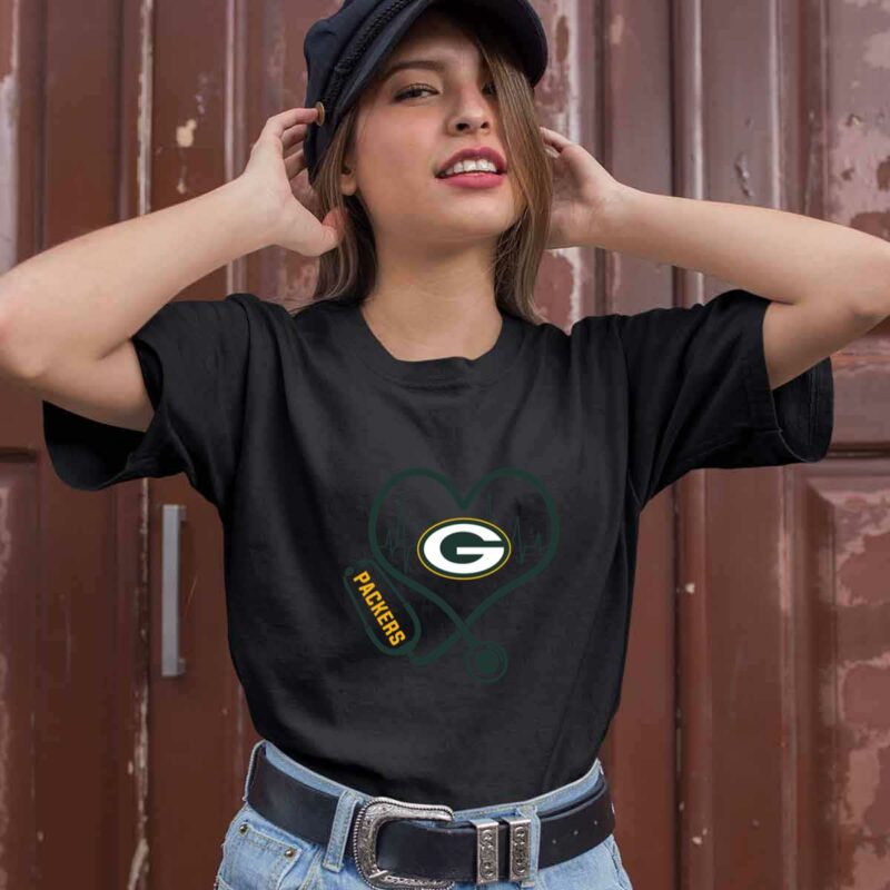 Stethoscope Heart Green Bay Packers 0 T Shirt