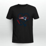 Stethoscope Heart New England Patriots 2 T Shirt