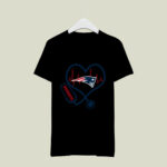 Stethoscope Heart New England Patriots 4 T Shirt